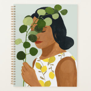 Botany Portret - Vrouw met Greenery Planner