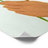 Botany Portret - Vrouw met Greenery Poster (Hoek)