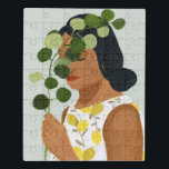 Botany Portret - Vrouw met Greenery Puzzel<br><div class="desc">Botany Portret II van Victoria Borges. | 141036 GG</div>
