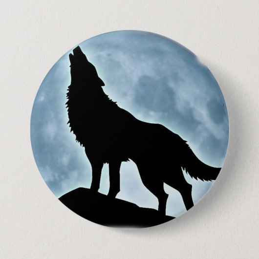Botão "Lobo" Ronde Button 7,6 Cm (Voorkant)