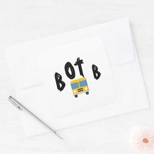 BOTB-Sticker Vierkante Sticker (Envelop)