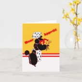 Boteetlust briefkaart (Gele Bloem)