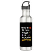 Botella acero inoxidable “Survivor” – Humor digita Waterfles (Voorkant)