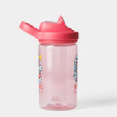 Botella con conejito kawaii surfero para niños waterfles (Rechts)