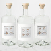 botella con tazas likeurfles etiket (Flessen)