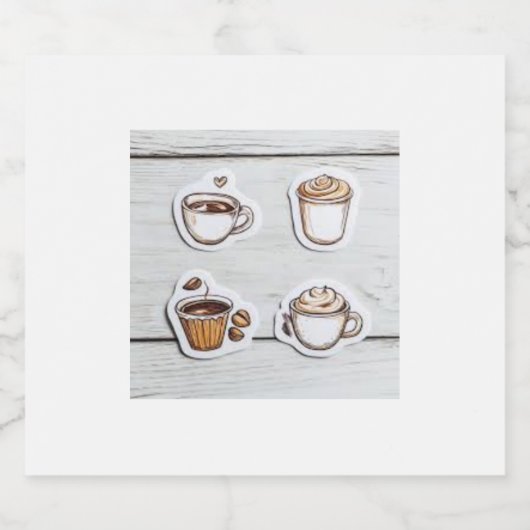 botella con tazas likeurfles etiket (Enkel label)