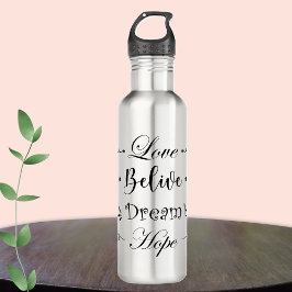 Botella de agua acero inoxidable motivacion bottle waterfles 