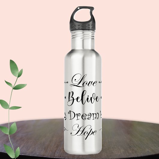 Botella de agua acero inoxidable motivacion bottle waterfles