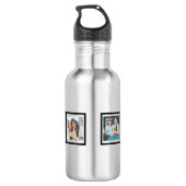 Botella De Agua Fantastic Photo Collage Best Frien Waterfles (Achterkant)