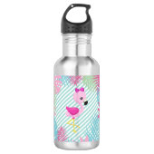 Botella de Agua Flamingo Rosa Waterfles (Voorkant)