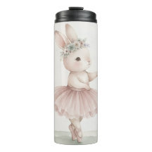 Botella de agua infantil con conejita tierna