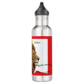 Botella de Agua Lady Leo León Zodíaco Waterfles (Rechts)