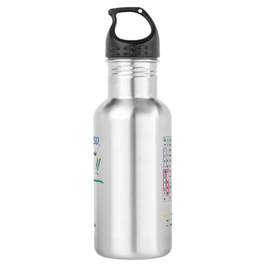 Botella de agua para regalar a PROFESORES Waterfles (Achterkant)