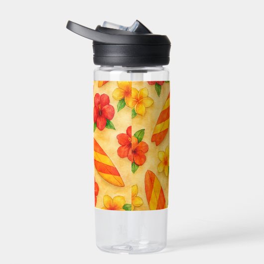 Botella de agua tablas de surf con flores  waterfles (Rechts)