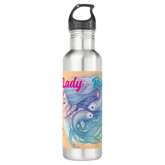 Botella Lady Piscis – Hidratación con magia Waterfles (Voorkant)