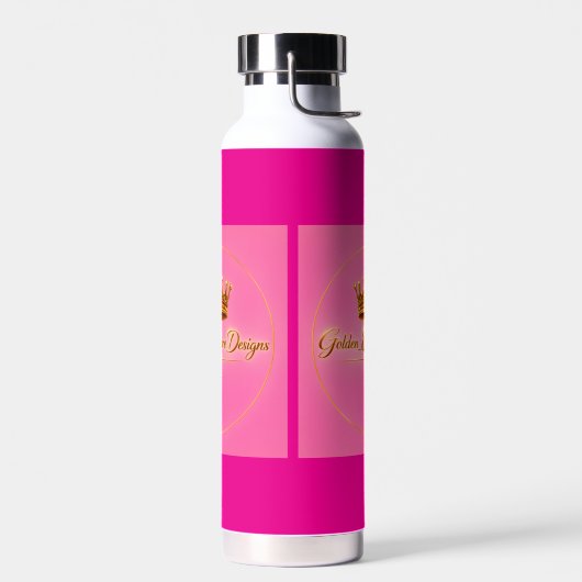 botella personalizada color rosa waterfles (Links)