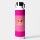 botella personalizada color rosa waterfles (Voorkant)