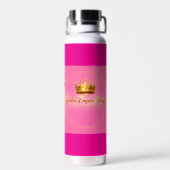 botella personalizada color rosa waterfles (Achterkant)