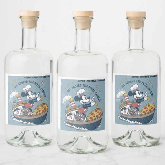 Botellas Diseño Divertido de Mouse y aviones Likeurfles Etiket (Flessen)