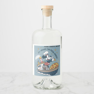 Botellas Diseño Divertido de Mouse y aviones Likeurfles Etiket
