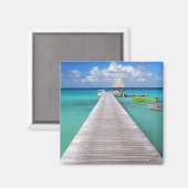 Boten aan een steiger in de Pacifische magneet (Voorkant / Achterkant)