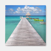 Boten aan een steiger in de Pacifische magneet (Voorkant)