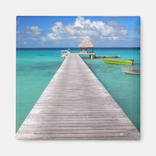 Boten aan een steiger in de Pacifische magneet (Voorkant)