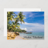 Boten aan het zuidelijke uiteinde van het strand v briefkaart (Voorkant / Achterkant)