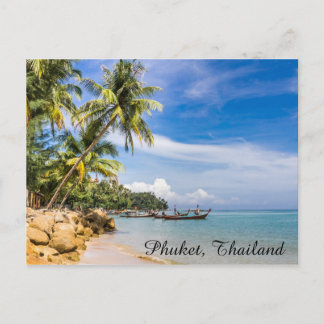 Boten aan het zuidelijke uiteinde van het strand v briefkaart