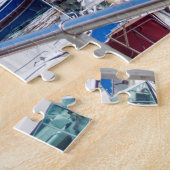 Boten aangemeerd bij Port Puzzle Legpuzzel (Zijkant)