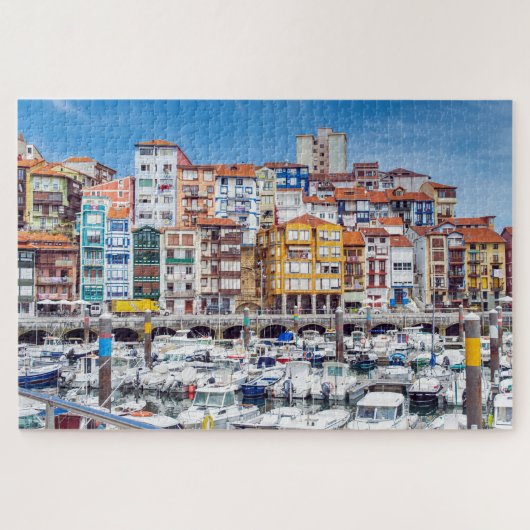 Boten aangemeerd bij Port Puzzle Legpuzzel (Horizontaal)