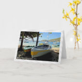 Boten bij Bequia, Grenadines, W.I. Kaart (Gele Bloem)