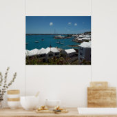 Boten bij Bermuda Poster (Keuken)