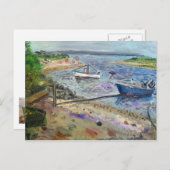 boten bij de napeaque, de Hamptons Briefkaart (Voorkant / Achterkant)