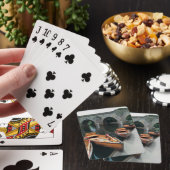 Boten bij Durham River Pokerkaarten (Insitu)