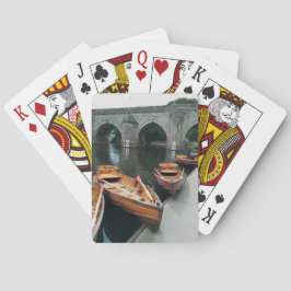 Boten bij Durham River Pokerkaarten