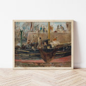 Boten bij Quay | Berthe Morisot Poster