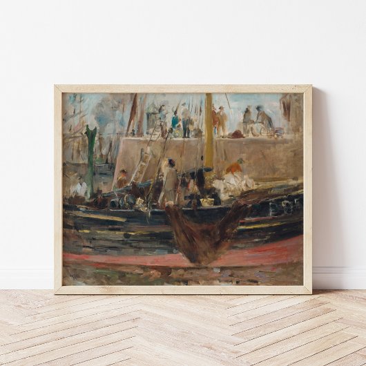 Boten bij Quay | Berthe Morisot Poster