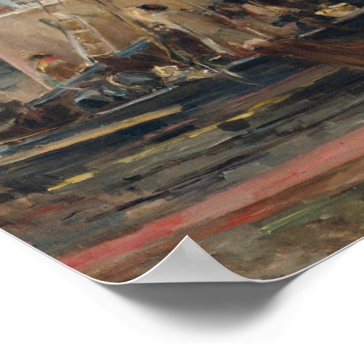 Boten bij Quay | Berthe Morisot Poster (Hoek)