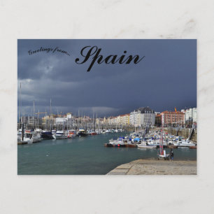 Boten bij Santander Cantabria Spanje Briefkaart