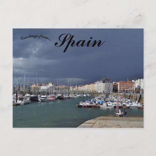 Boten bij Santander Cantabria Spanje Briefkaart (Voorkant)