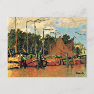 Boten bij Zaandam van Claude Monet,  Briefkaart