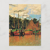 Boten bij Zaandam van Claude Monet, Briefkaart (Voorkant)