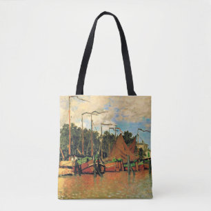 Boten bij Zaandam van Claude Monet,  Tote Bag