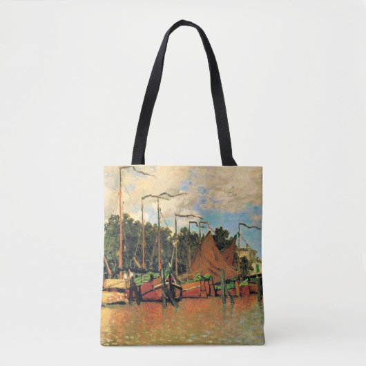 Boten bij Zaandam van Claude Monet,  Tote Bag (Voorkant)