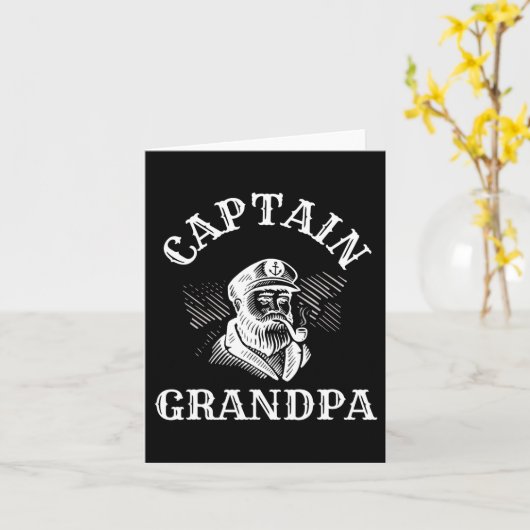 Boten Boot Eigenaar Kapitein Opa Pontoon Opa Kaart (Gele Bloem)