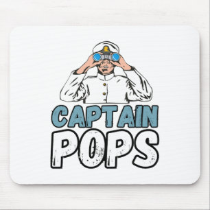 Boten Boot Eigenaar Kapitein Pops Vader Pontoon Op Muismat