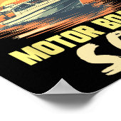 Boten Boot Kapitein Motorboot Kapitein Motorboot Poster (Hoek)