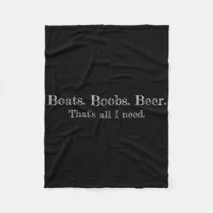 Boten. Borst. Bier. Dat is Alles wat ik Nodig Heb. Fleece Deken