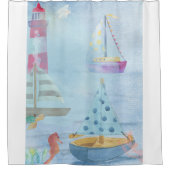 Boten Douchegordijn (Voorkant)